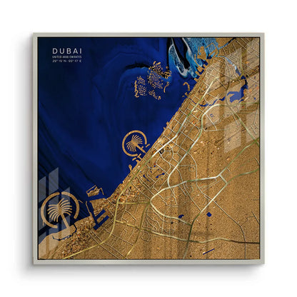Dubai Map - Acrylic