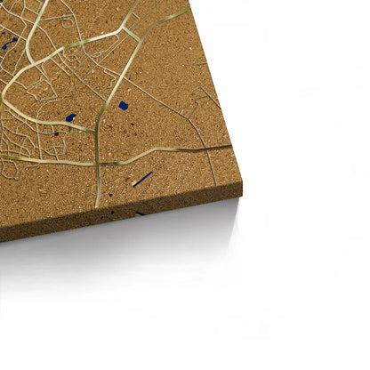 Dubai Map - Canvas