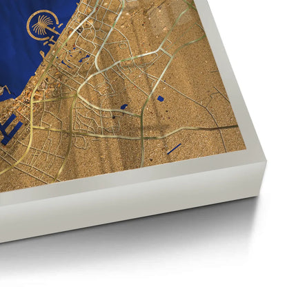 Dubai Map - Fine Art
