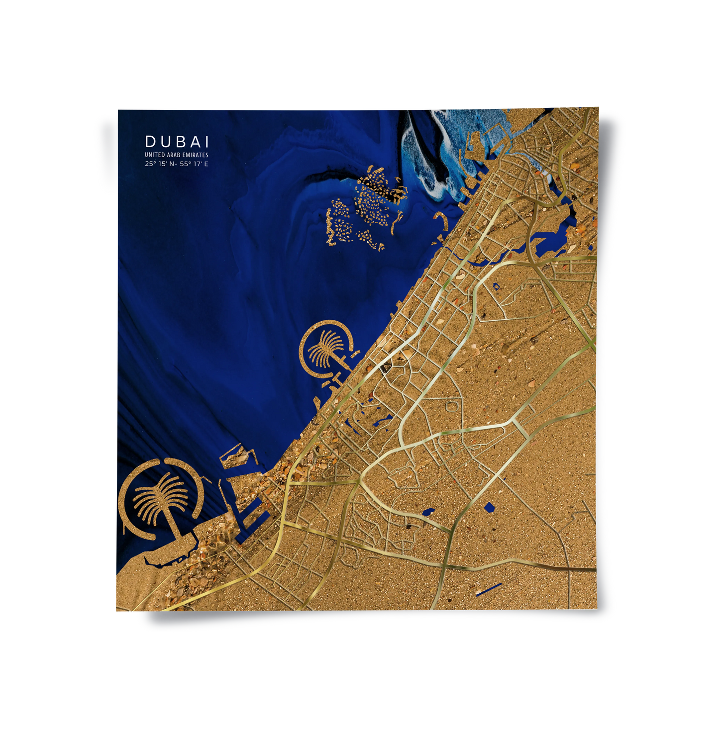 2Dubai Map - Poster