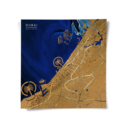 Dubai Map - Poster