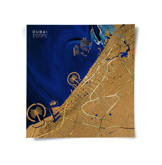 Dubai Map - Poster