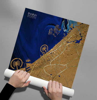 Dubai Map - Poster