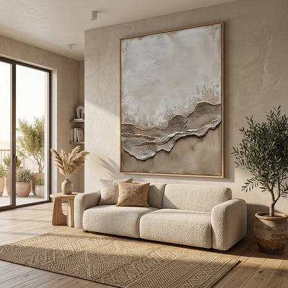 Durable dune ridge patterned outdoor rug in earthy terracotta, perfect for luxury desert camping trips in Liwa