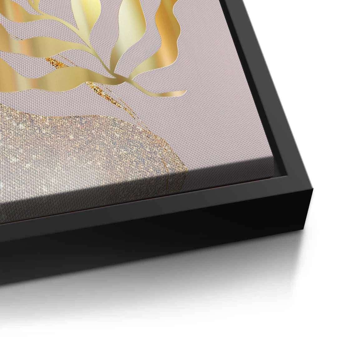 2Dusty Rose & Gold Celestial Set of 2 - Canvas