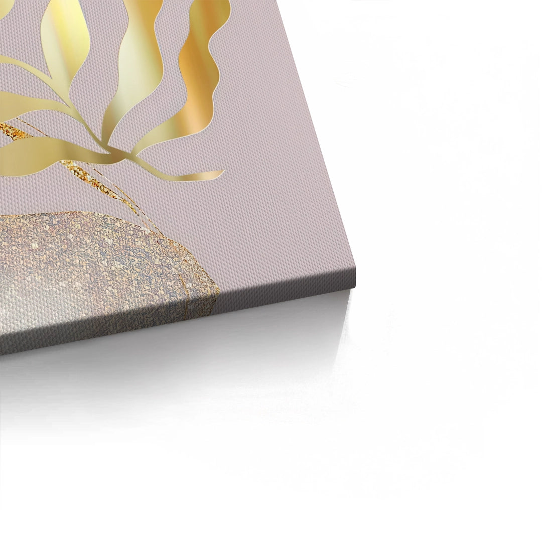 2Dusty Rose & Gold Celestial Set of 2 - Canvas