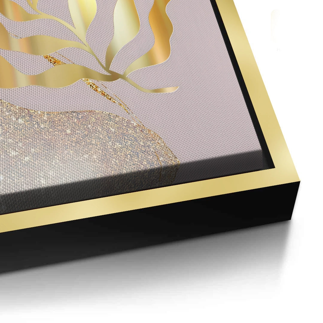 2Dusty Rose & Gold Celestial Set of 2 - Canvas