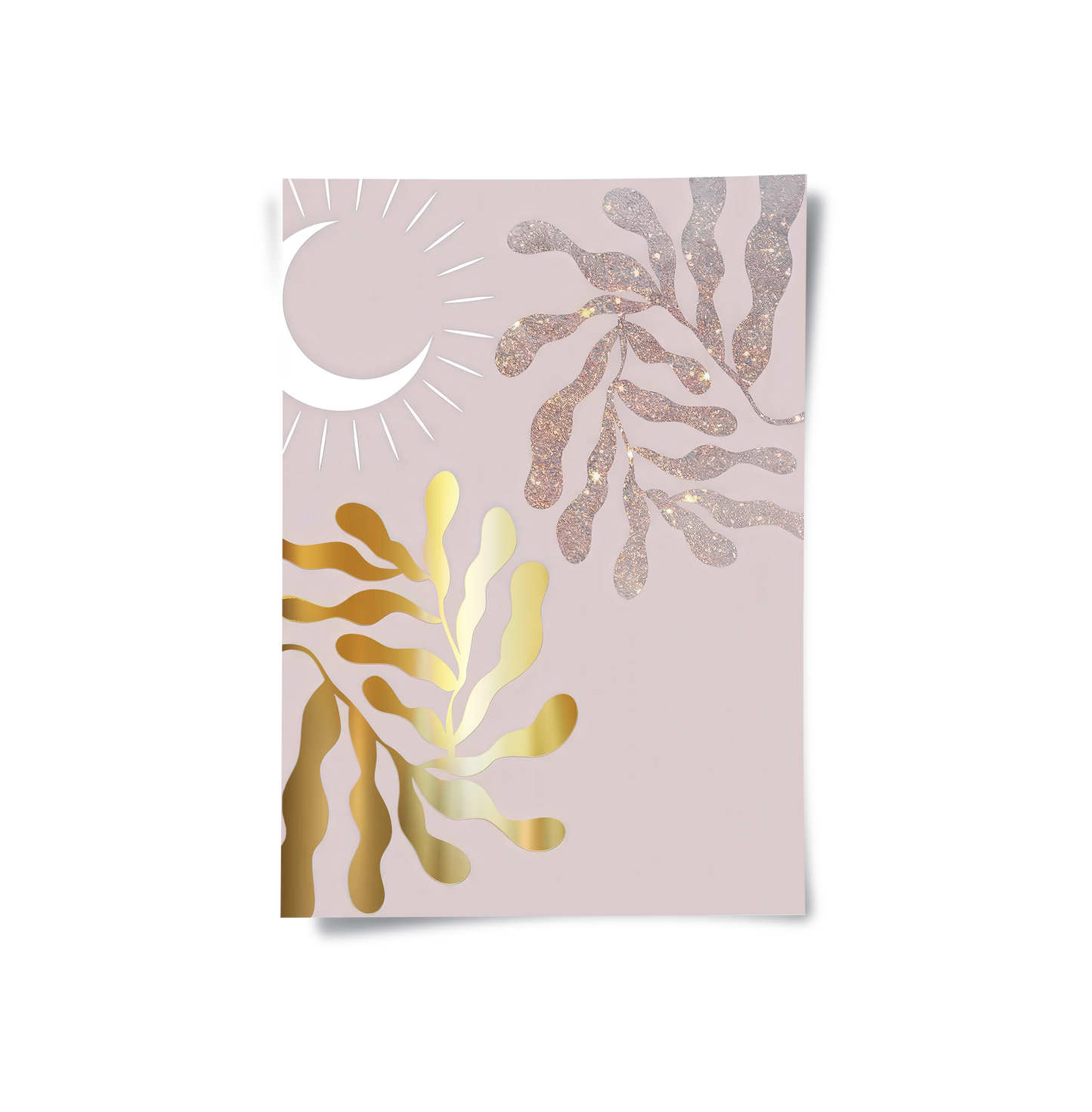 2Dusty Rose & Gold Celestial Set of 2 - Poster