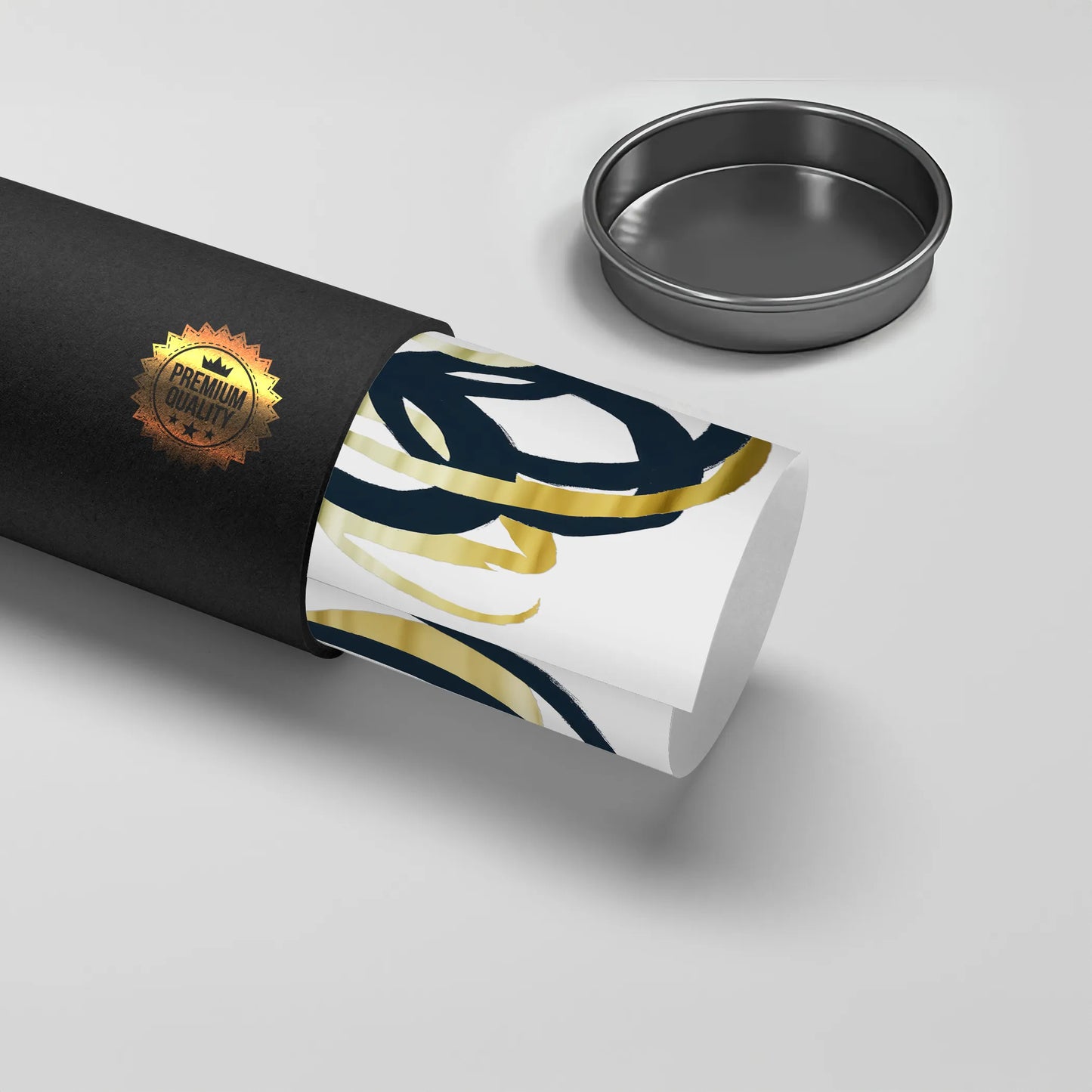 2Dynamic Navy blue and Gold  - Poster