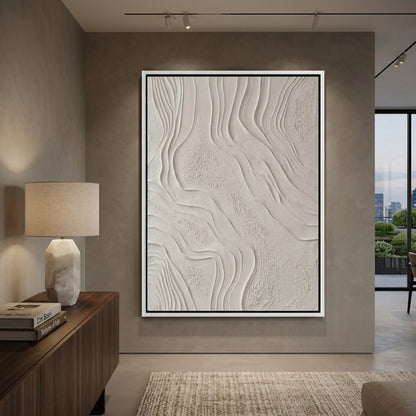 Elegant Earth Grooves wall art with warm earth tones for sophisticated UAE living spaces