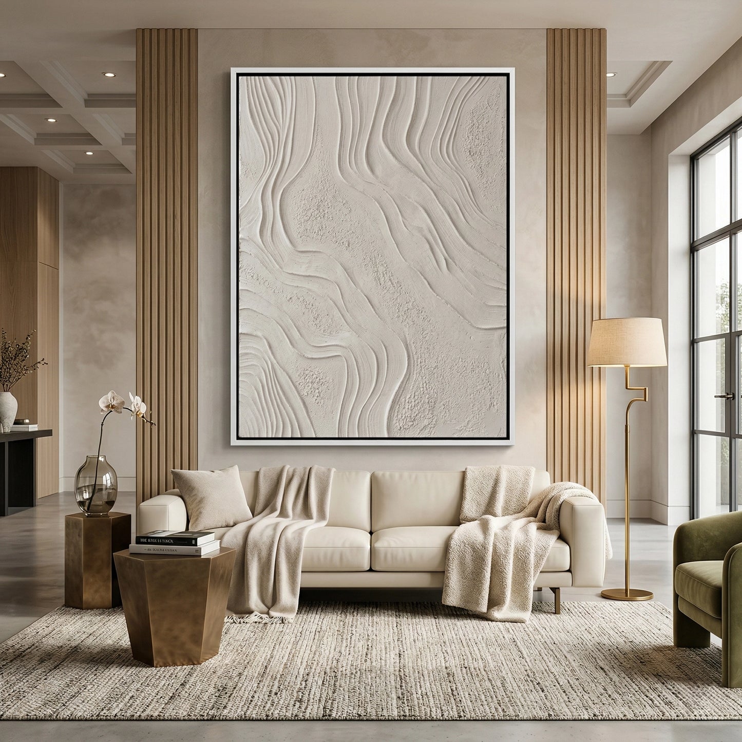 2Minimalist Earth Grooves artwork blending natural textures and subtle neutral palette