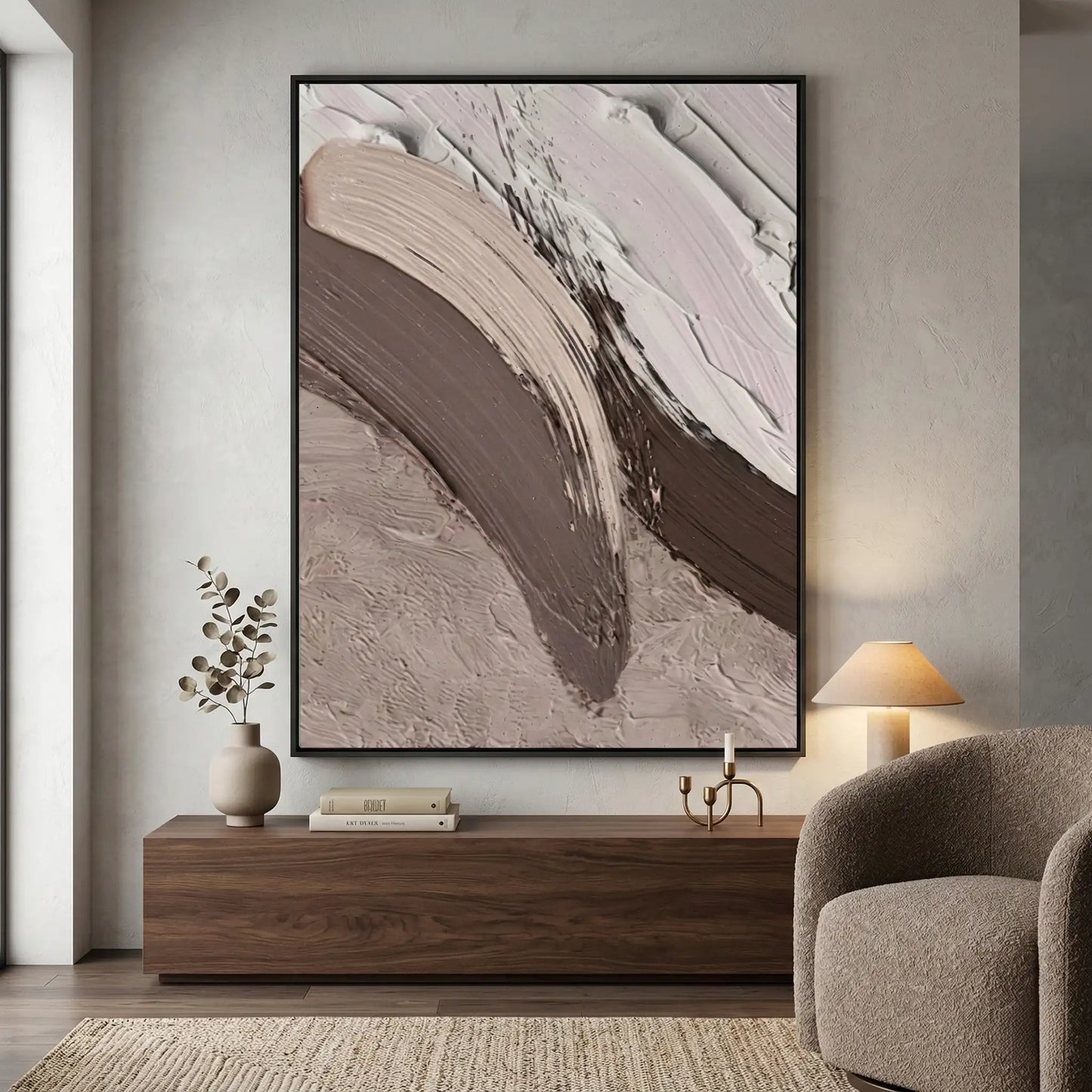 2Earth Tone Impasto Abstract #ETA202