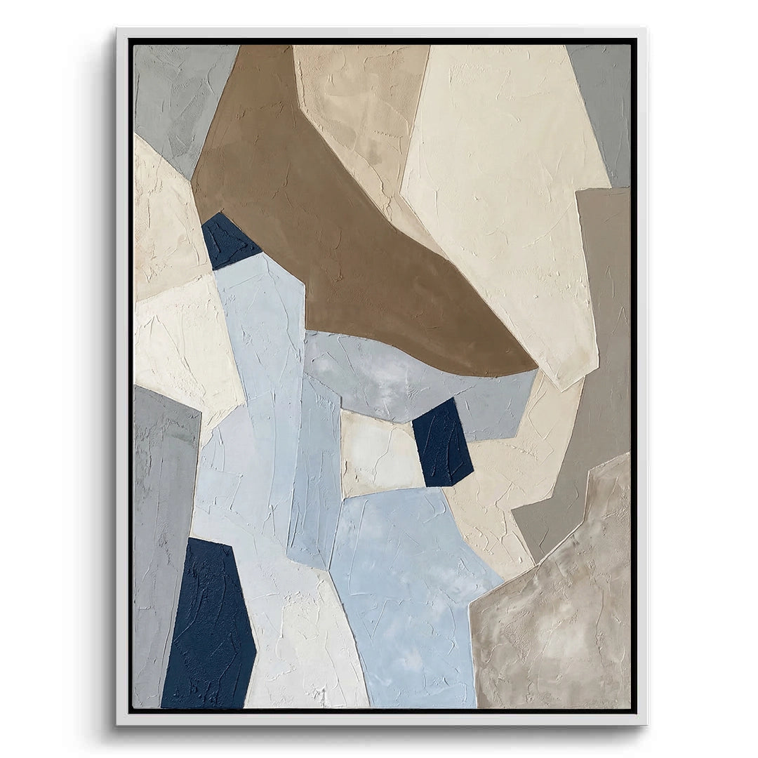 2Earth & Slate Textured Geometric Abstract #GS7732