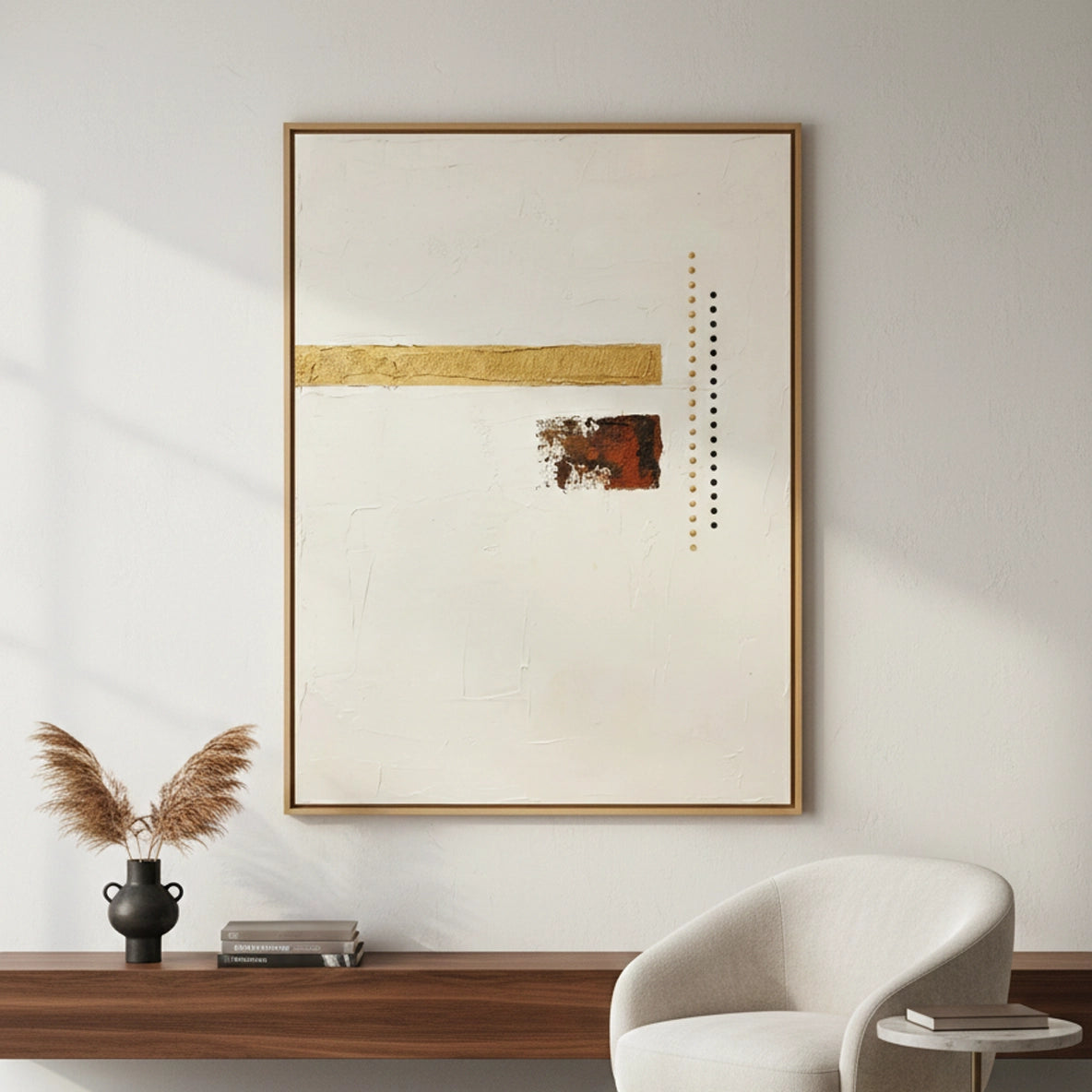 2Earthy Geometric Painting #MEGE440