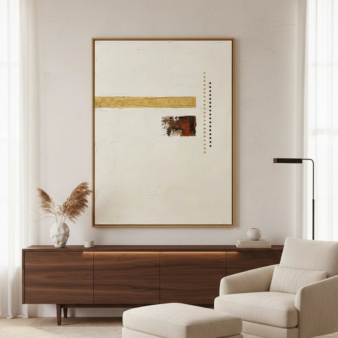2Earthy Geometric Painting #MEGE440