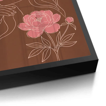 Earthy Mid-Century Modern Female Portrait - Fine Art