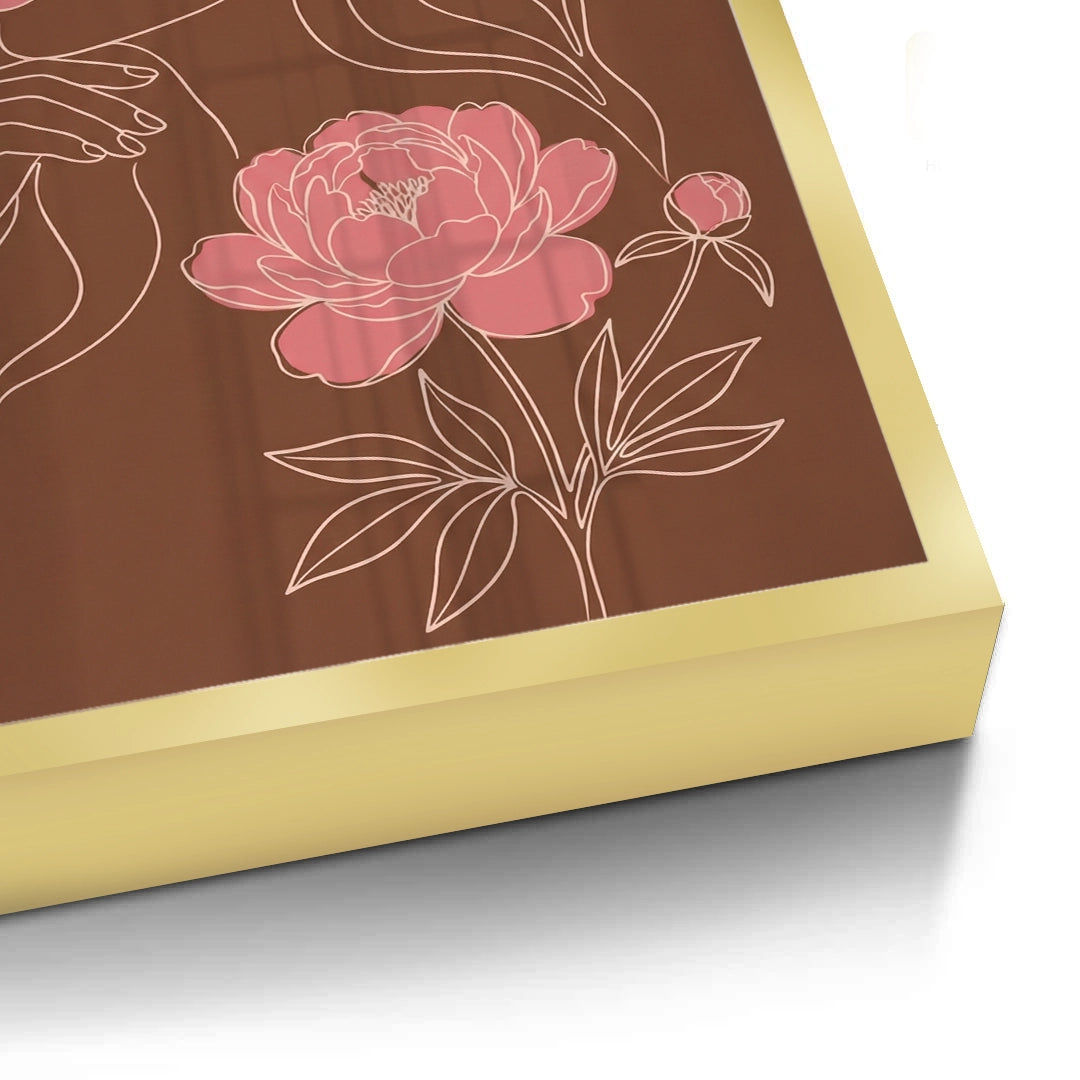 2Earthy Mid-Century Modern Female Portrait - Fine Art