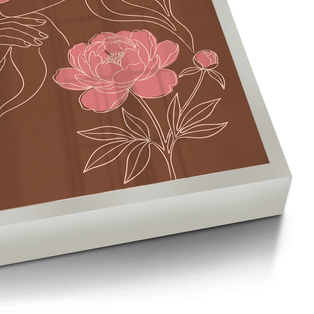 2Earthy Mid-Century Modern Female Portrait - Fine Art