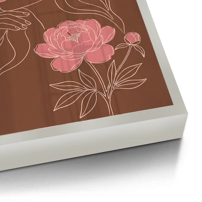 Earthy Mid-Century Modern Female Portrait - Fine Art