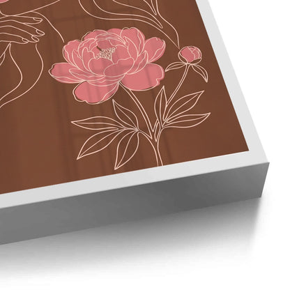 Earthy Mid-Century Modern Female Portrait - Fine Art