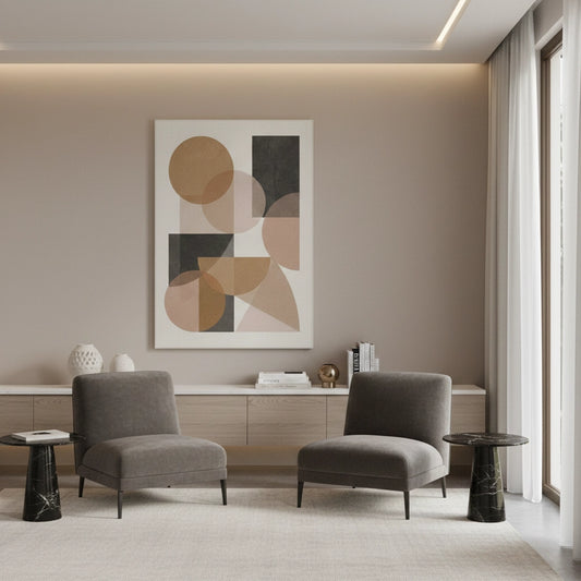 Earthy Shapes - Canvas