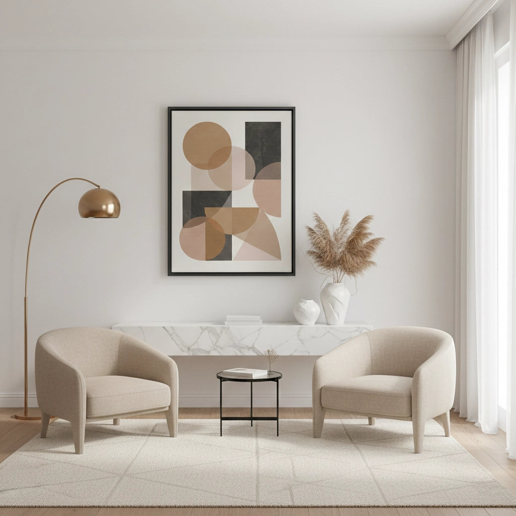 Earthy Shapes - Canvas