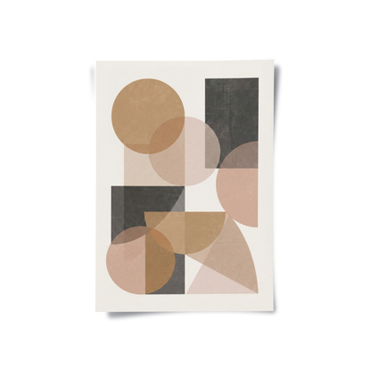 Earthy Shapes - Poster