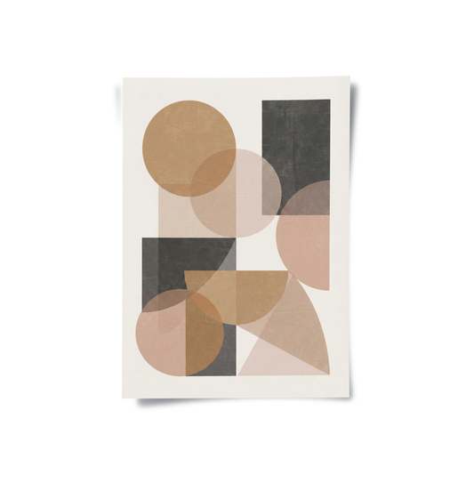 Earthy Shapes - Poster