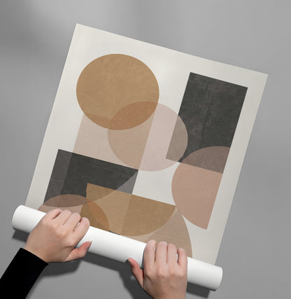 Earthy Shapes - Poster
