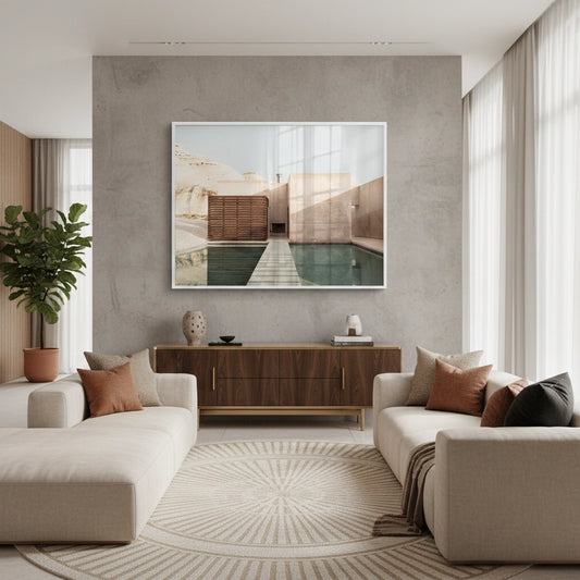 Earthy Tones Brutalist - Fine Art