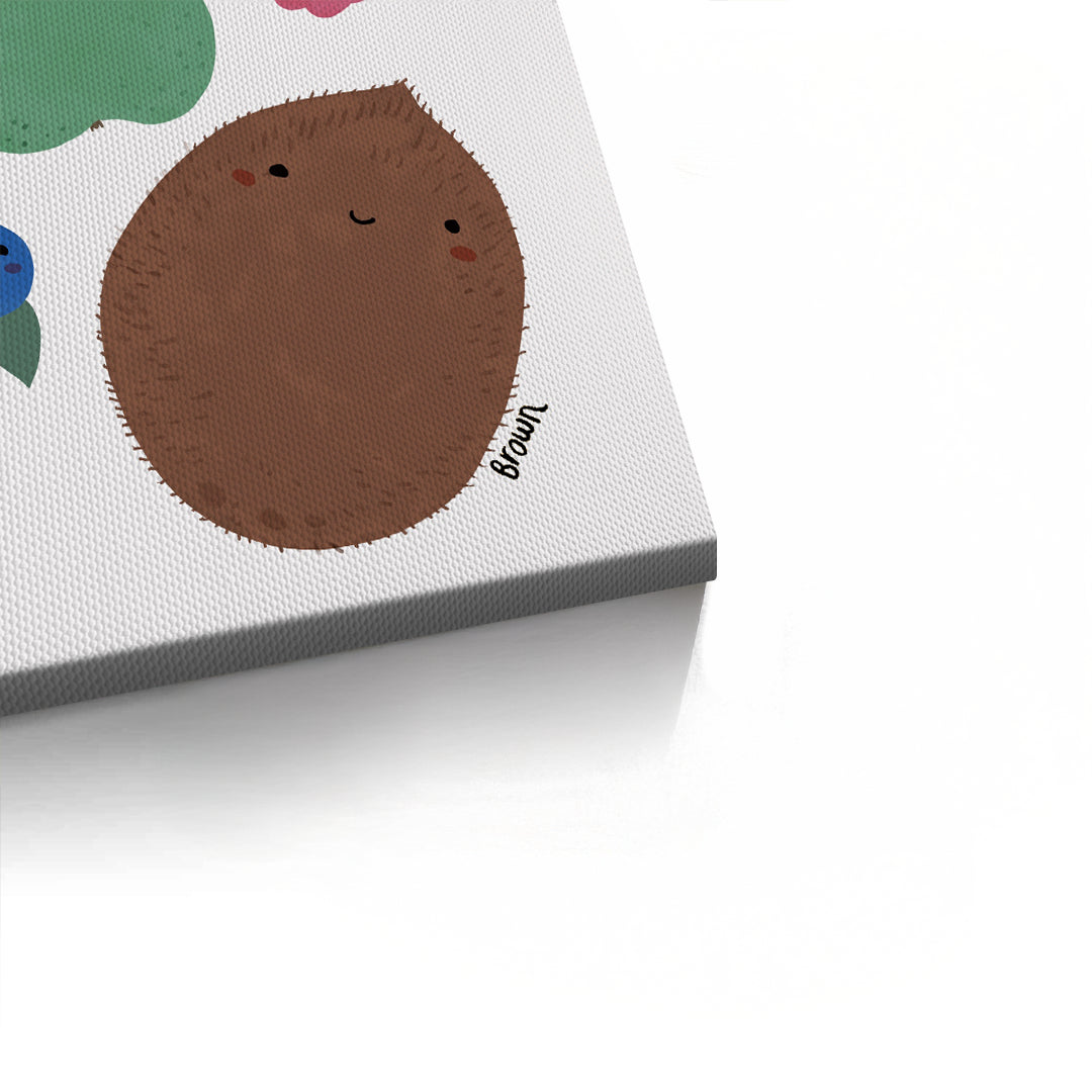 2Educational Fruit and Color - Canvas