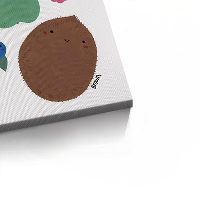 Educational Fruit and Color - Canvas