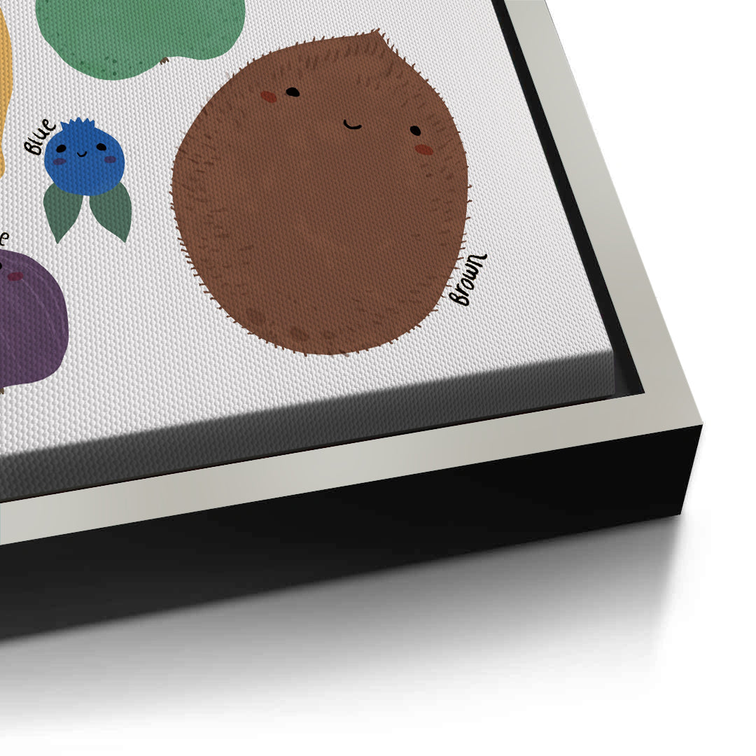 2Educational Fruit and Color - Canvas
