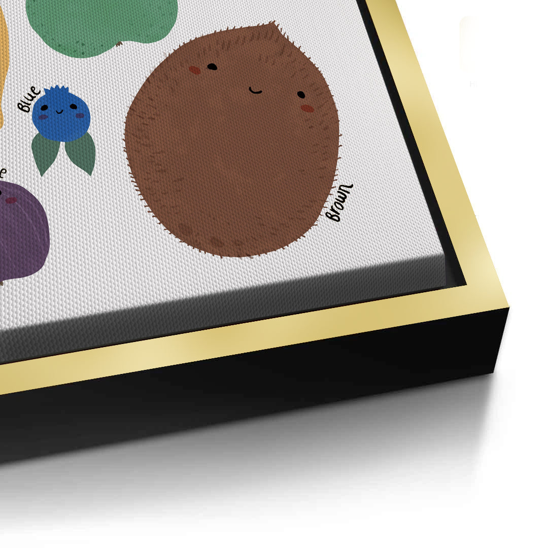 2Educational Fruit and Color - Canvas