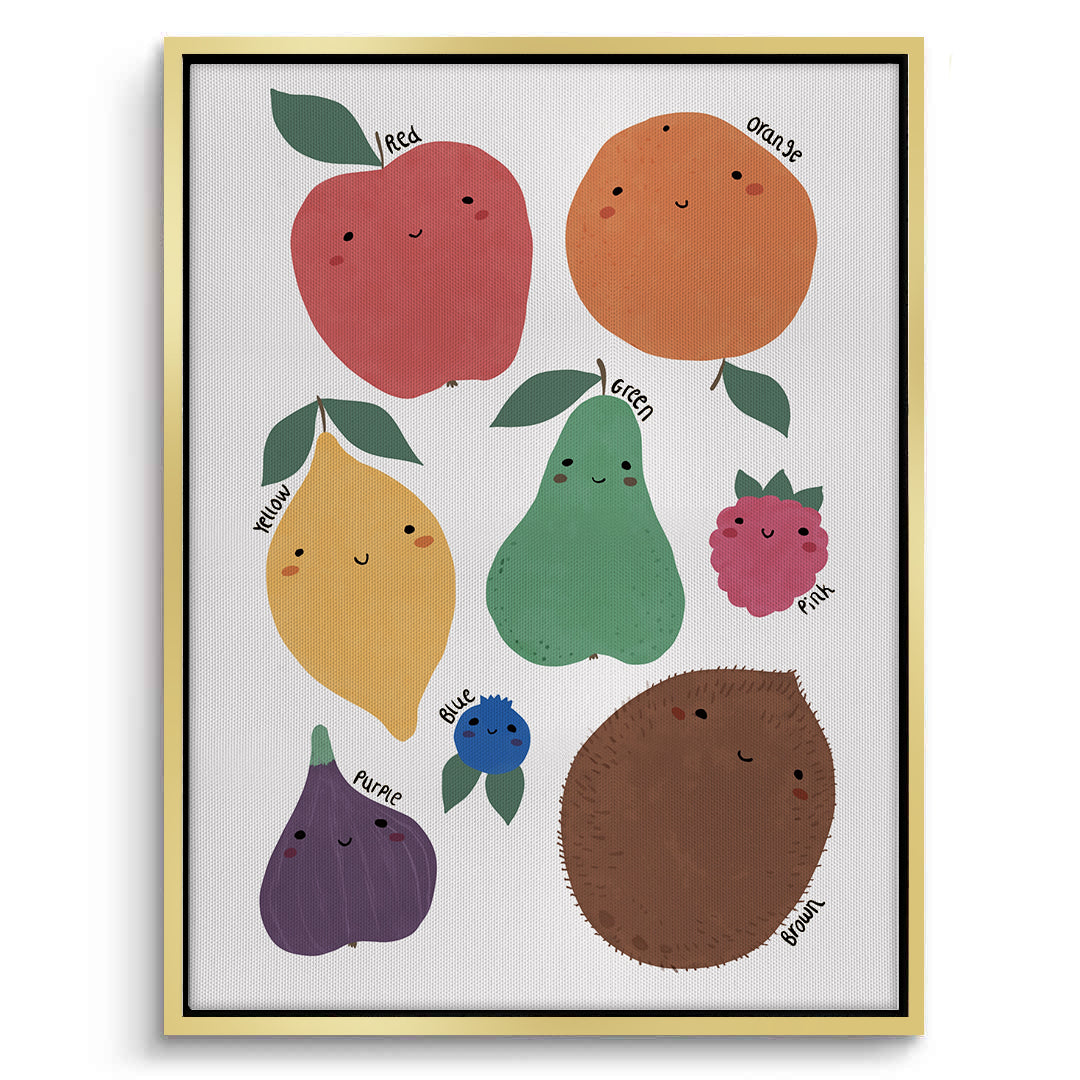 2Educational Fruit and Color - Canvas