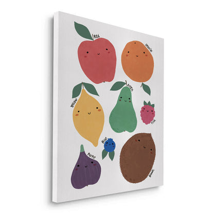 Educational Fruit and Color - Canvas