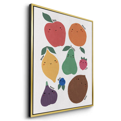 Educational Fruit and Color - Canvas