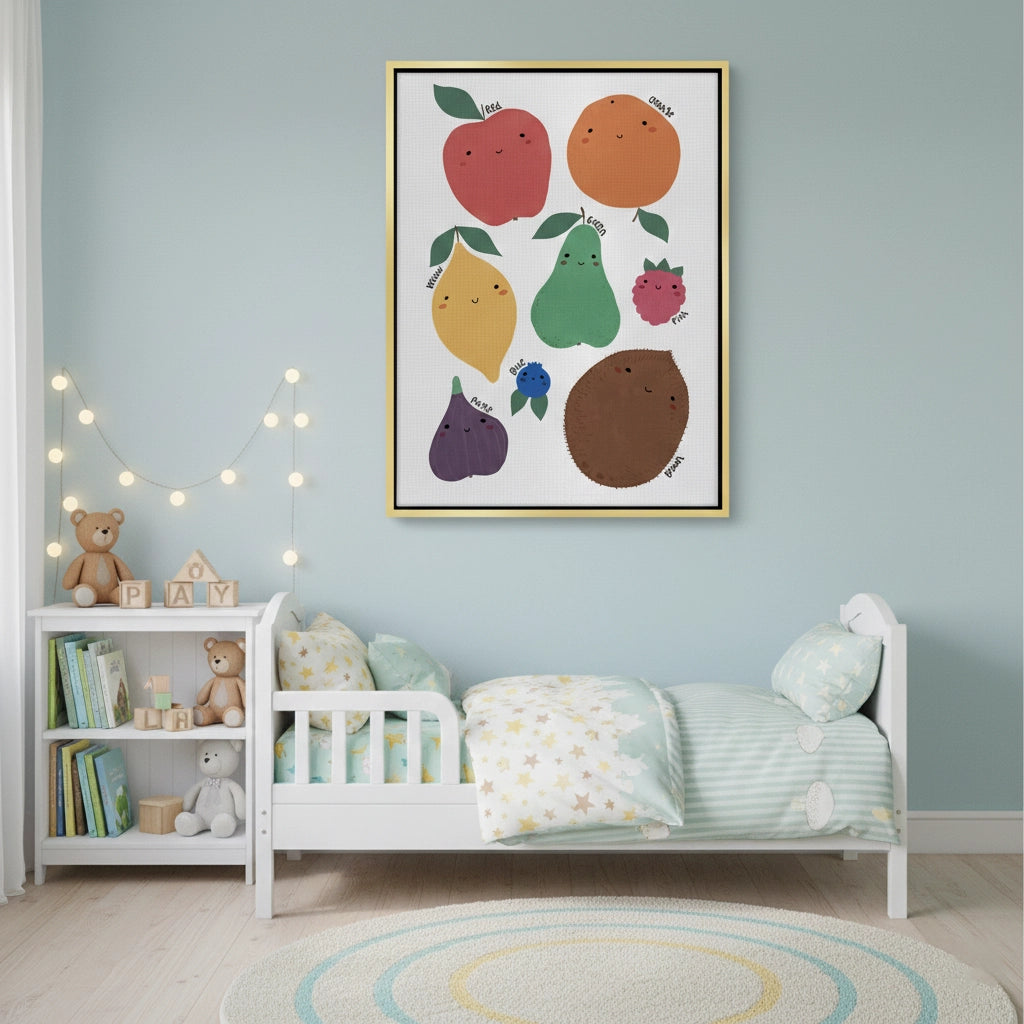 2Educational Fruit and Color - Canvas
