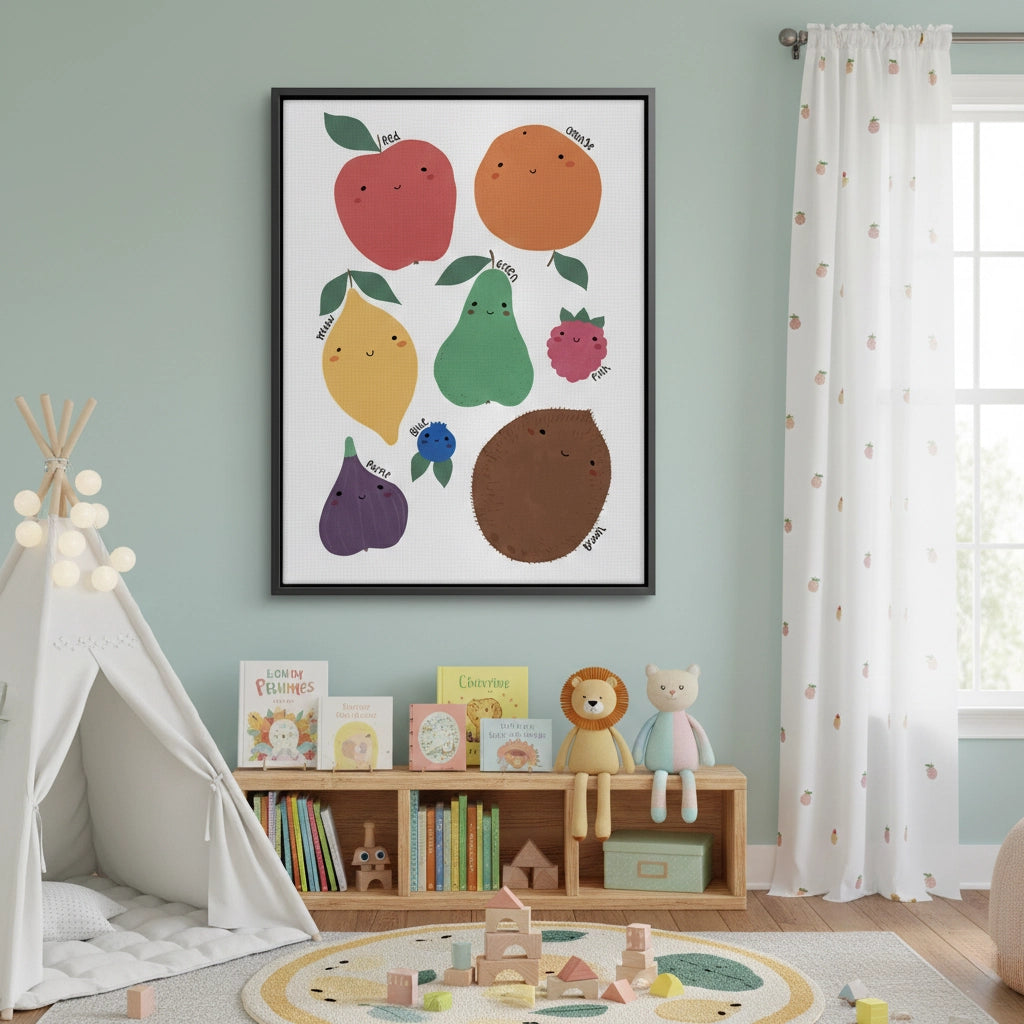 2Educational Fruit and Color - Canvas