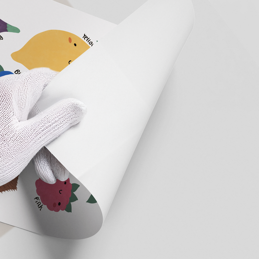 Educational Fruit and Color - Poster