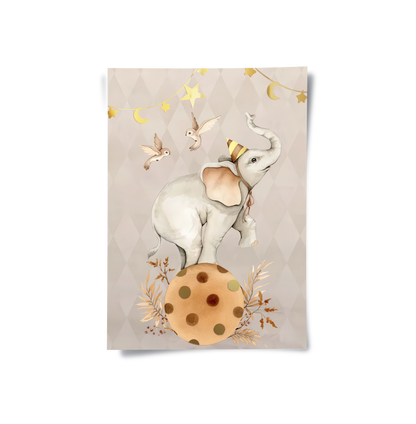 Elephant Nursery - Poster