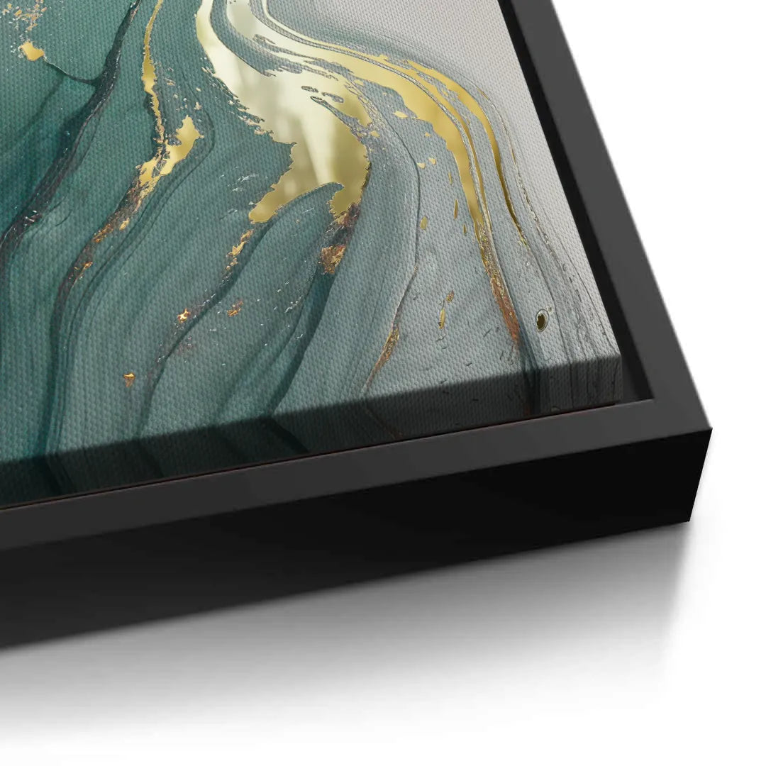 2Emerald Flow Set of 3 - Canvas