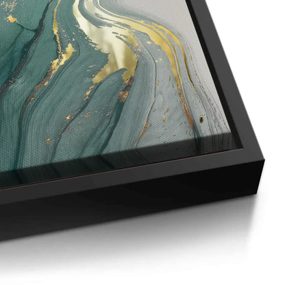 Emerald Flow Set of 3 - Canvas