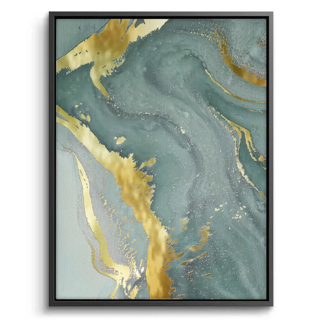 Emerald Flow Set of 3 - Canvas - Jasmineart.ae