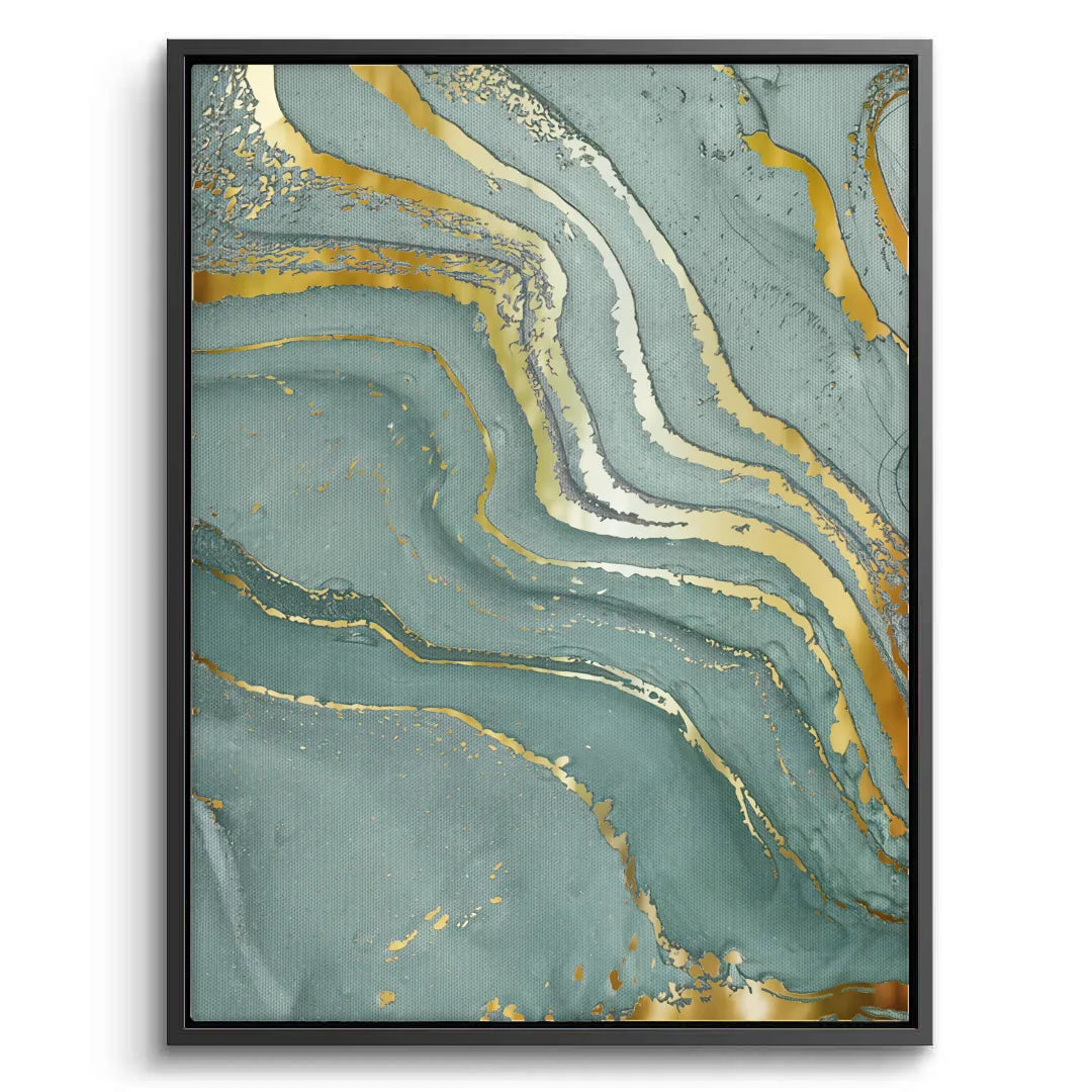 2Emerald Flow Set of 3 - Canvas