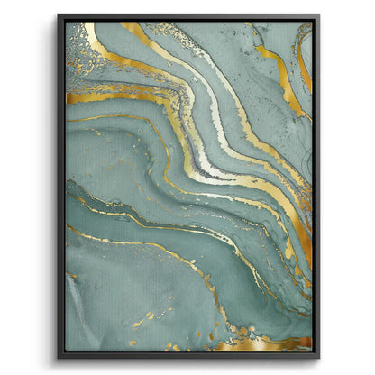 Emerald Flow Set of 3 - Canvas