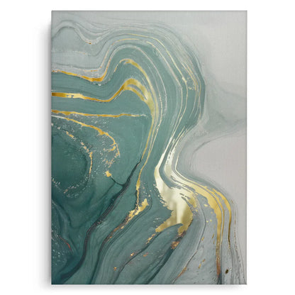 Emerald Flow Set of 3 - Canvas