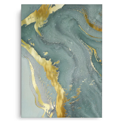 Emerald Flow Set of 3 - Canvas
