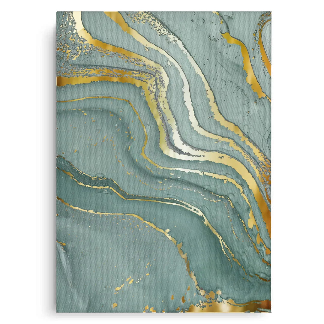 Emerald Flow Set of 3 - Canvas - Jasmineart.ae