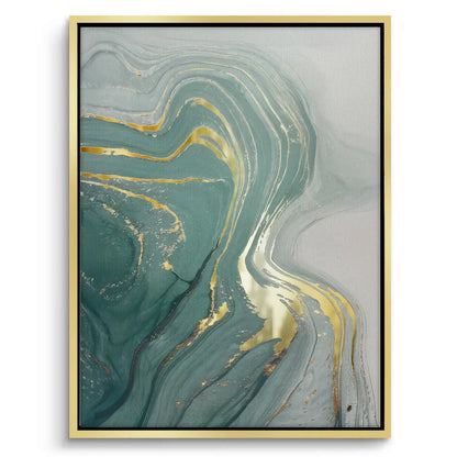 Emerald Flow Set of 3 - Canvas